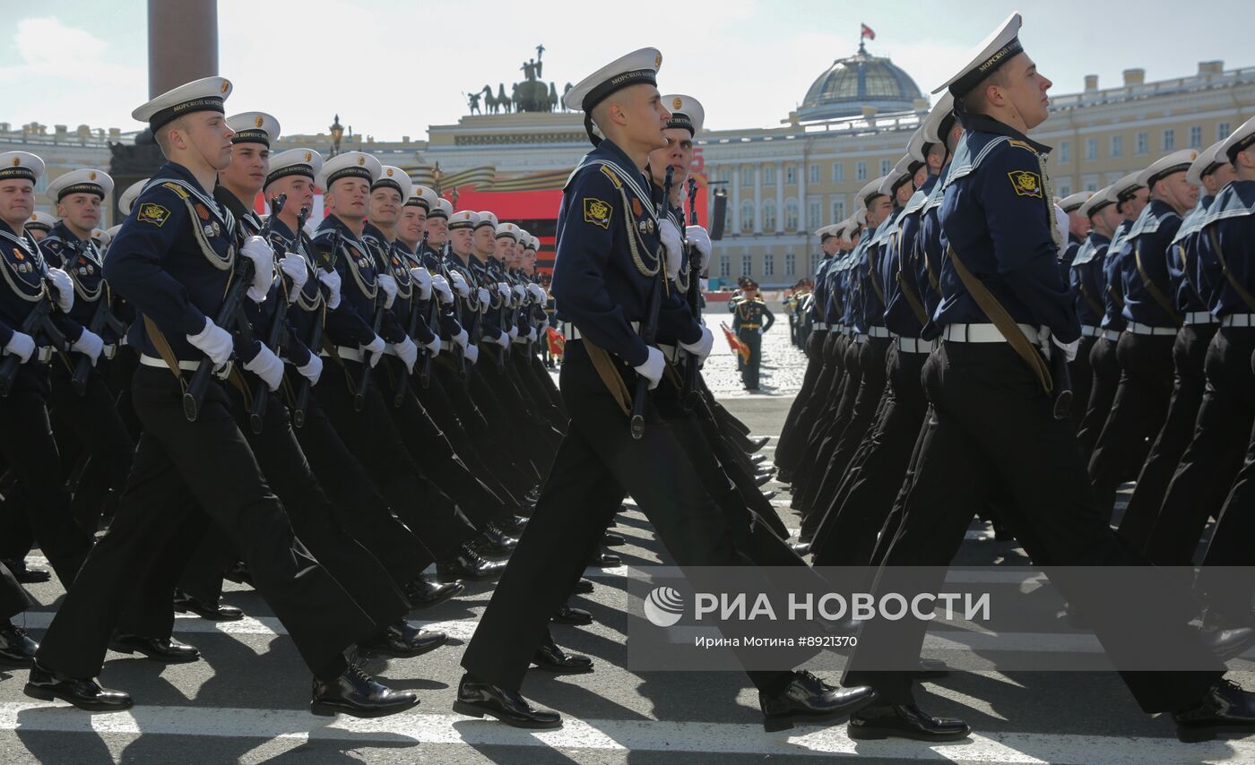 Город-герой Ленинград. Военный парад, посвященный 80-летию Победы