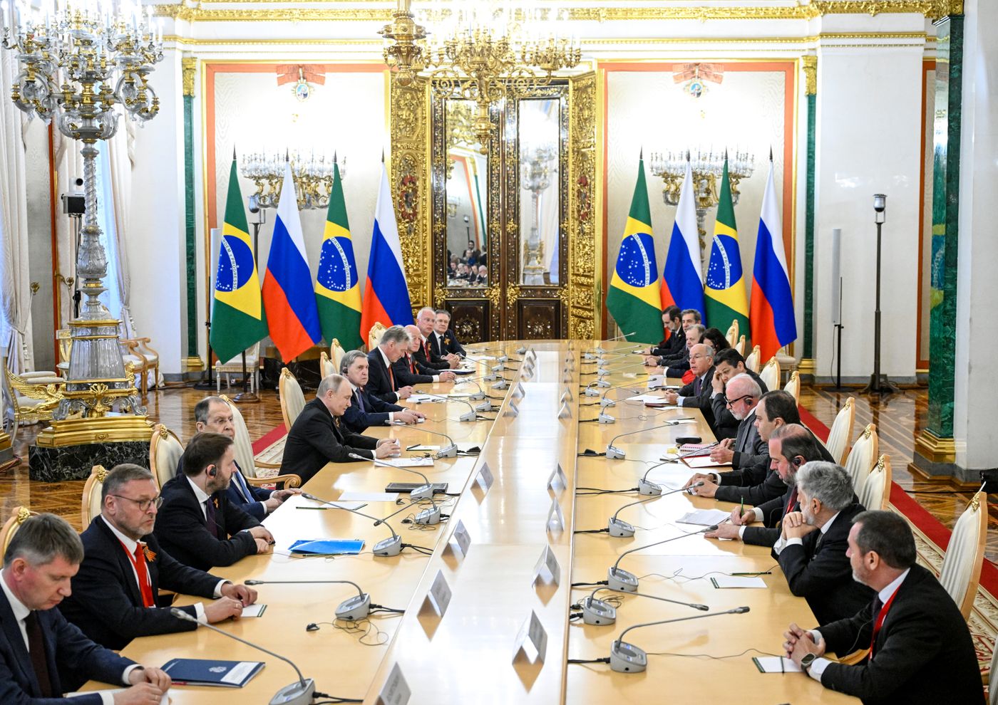 Встреча президента РФ В. Путина и президента Бразилии Луиса Инасиу Лулы да Силвы