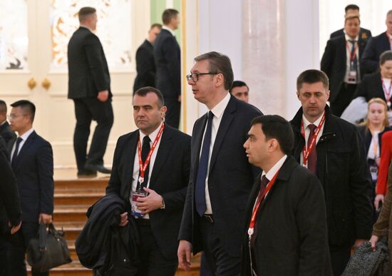 Прием от имени президента России в честь глав государств, приглашенных на празднование 80-й годовщины Победы
