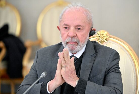 Встреча президента РФ В. Путина и президента Бразилии Луиса Инасиу Лулы да Силвы