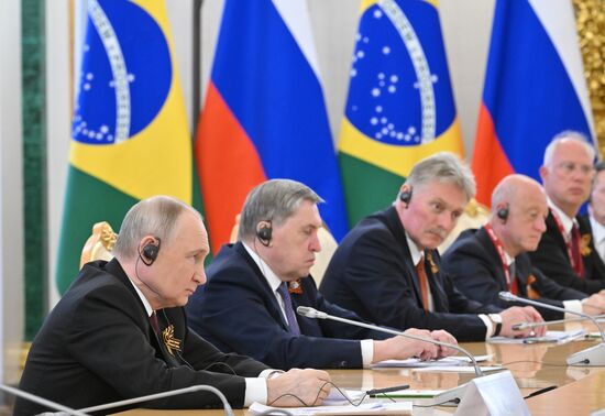 Встреча президента РФ В. Путина и президента Бразилии Луиса Инасиу Лулы да Силвы