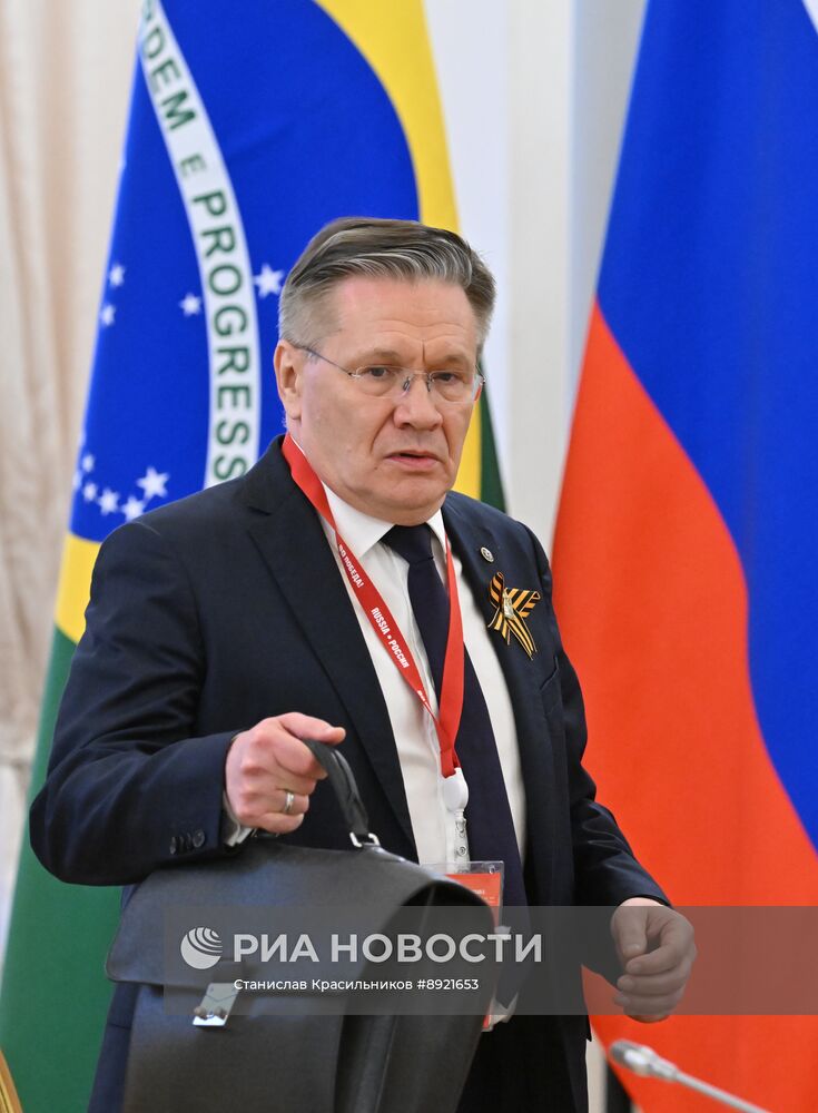Встреча президента РФ В. Путина и президента Бразилии Луиса Инасиу Лулы да Силвы