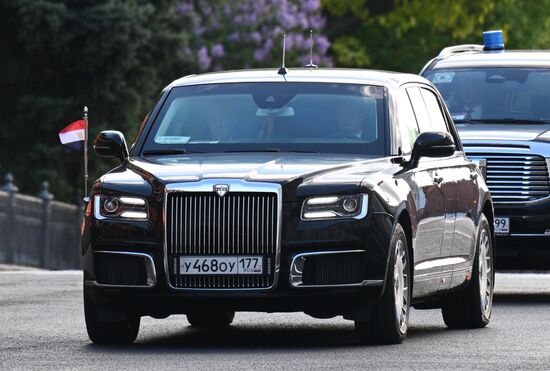 Встреча президента РФ В. Путина и президента Египта Абделя Фаттаха Ас-Сиси