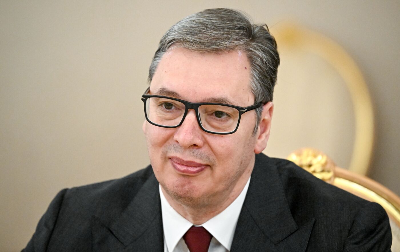 Встреча президента РФ В. Путина и президента Сербии Александра Вучича