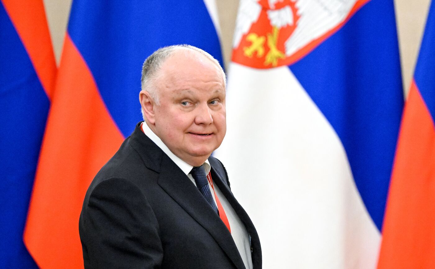 Встреча президента РФ В. Путина и президента Сербии Александра Вучича