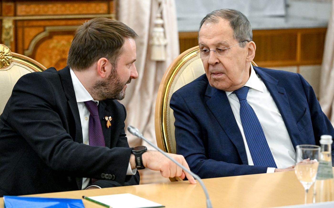 Встреча президента РФ В. Путина и президента Сербии Александра Вучича