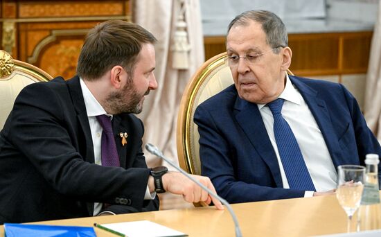 Встреча президента РФ В. Путина и президента Сербии Александра Вучича