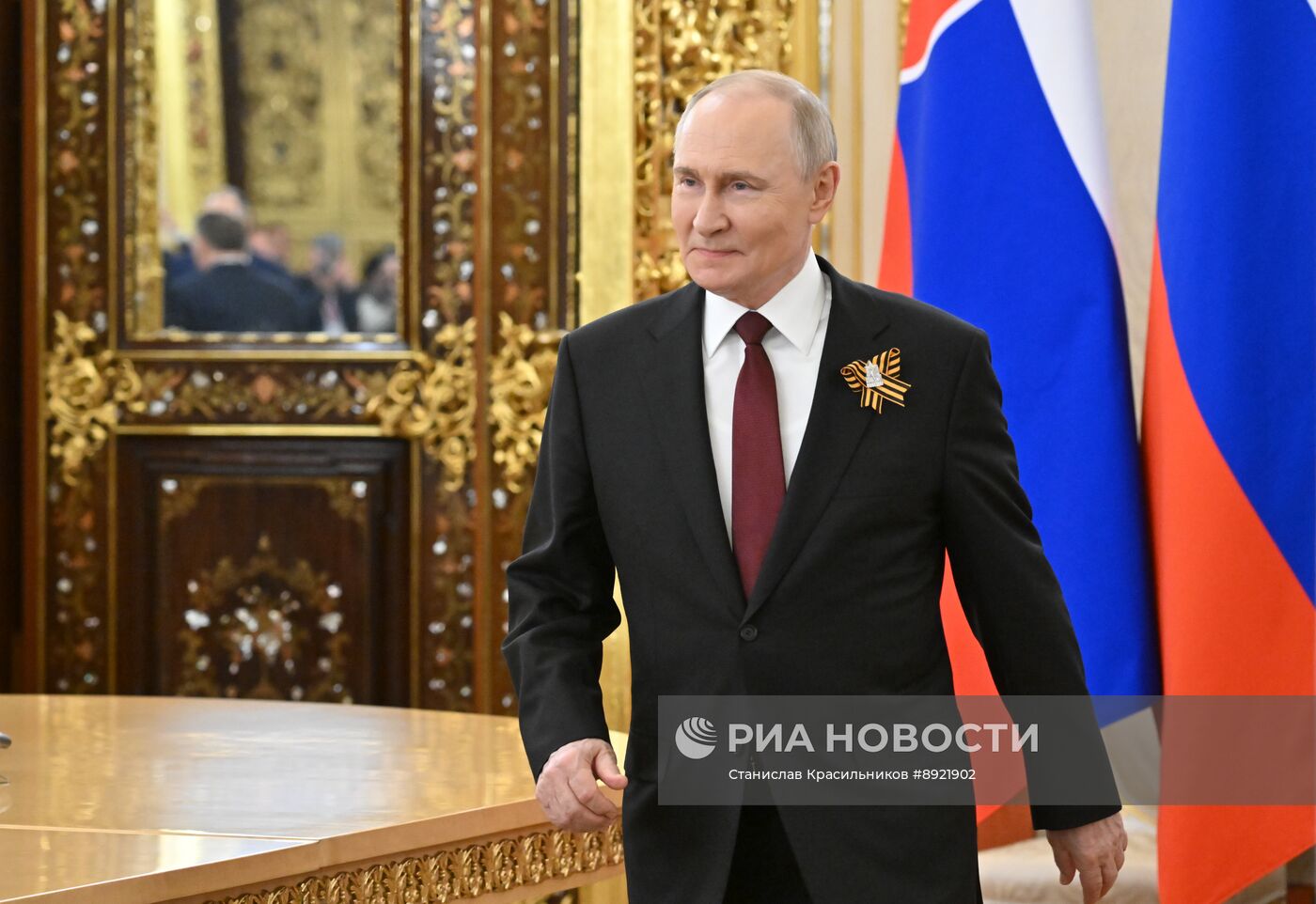 Встреча президента РФ В. Путина и премьер-министра Словакии Р. Фицо