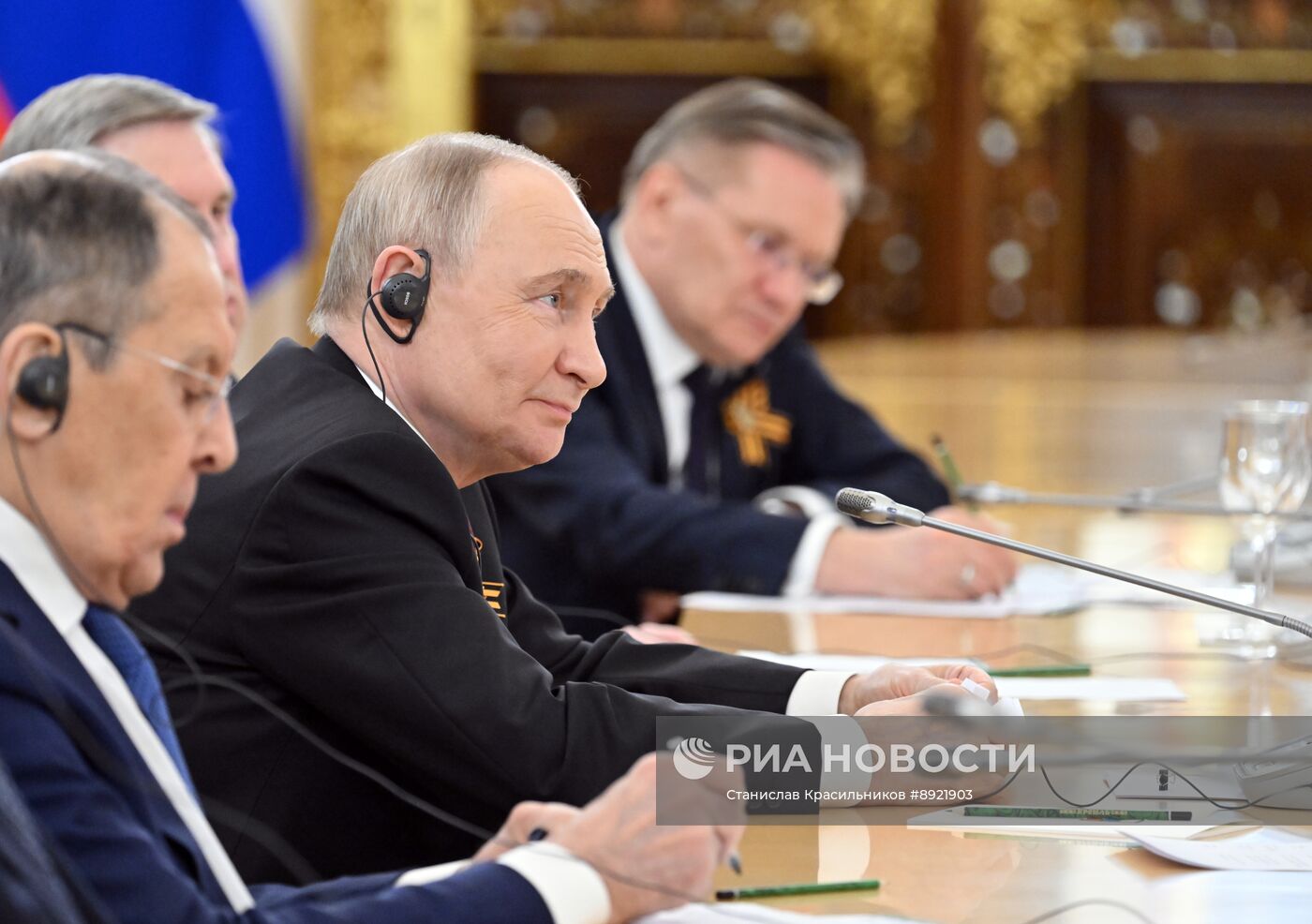 Встреча президента РФ В. Путина и премьер-министра Словакии Р. Фицо