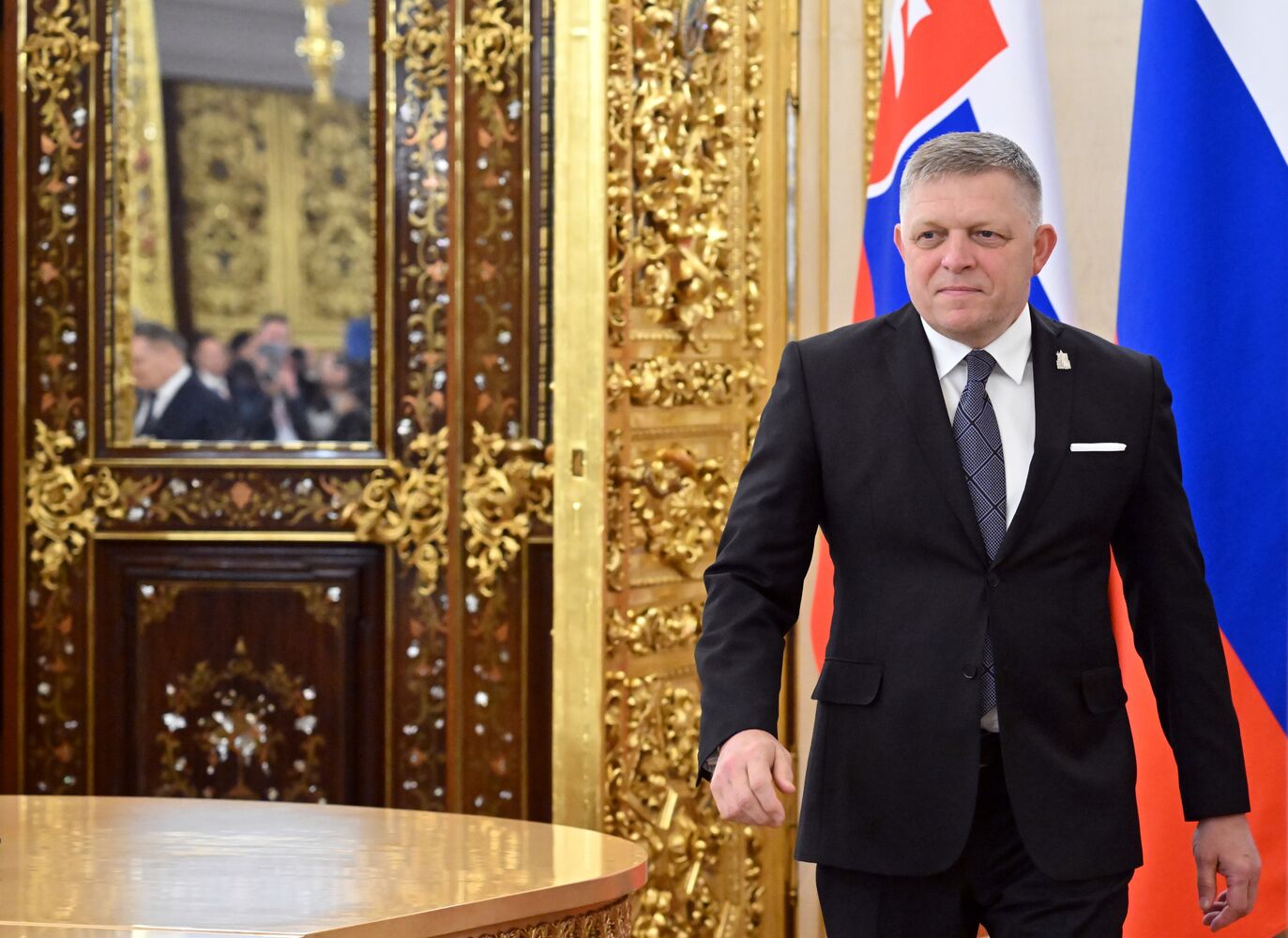 Встреча президента РФ В. Путина и премьер-министра Словакии Р. Фицо