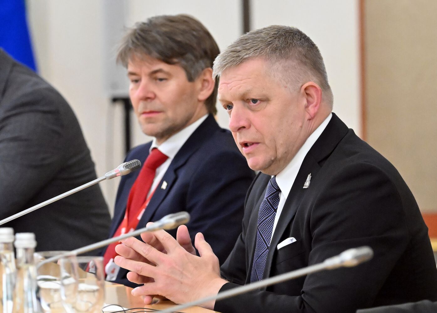 Встреча президента РФ В. Путина и премьер-министра Словакии Р. Фицо