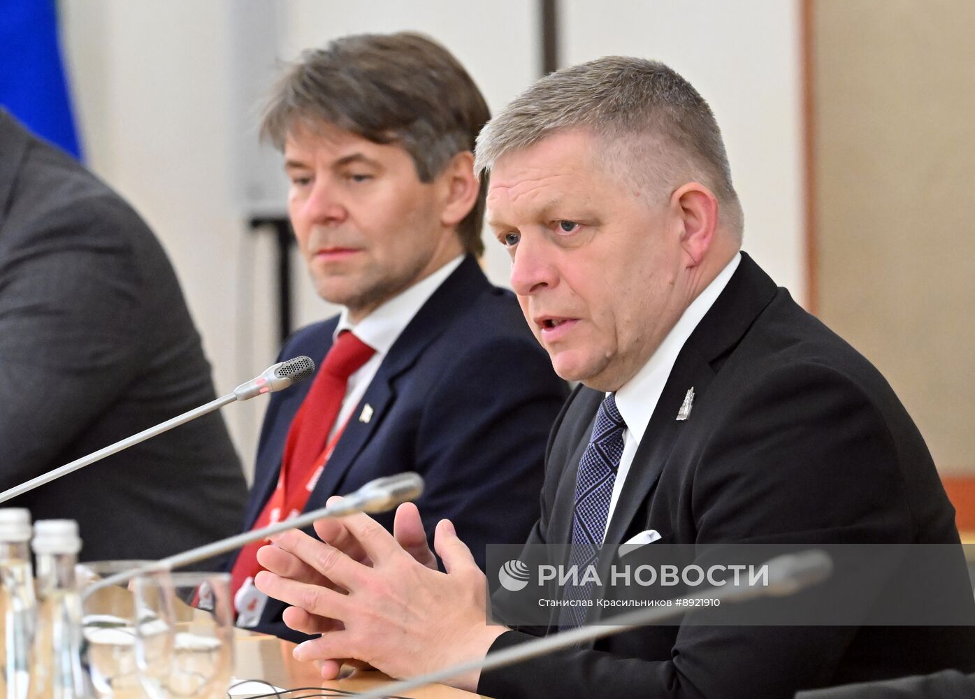 Встреча президента РФ В. Путина и премьер-министра Словакии Р. Фицо