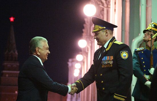 Встреча президента РФ В. Путина и президента Узбекистана Ш. Мирзиёева