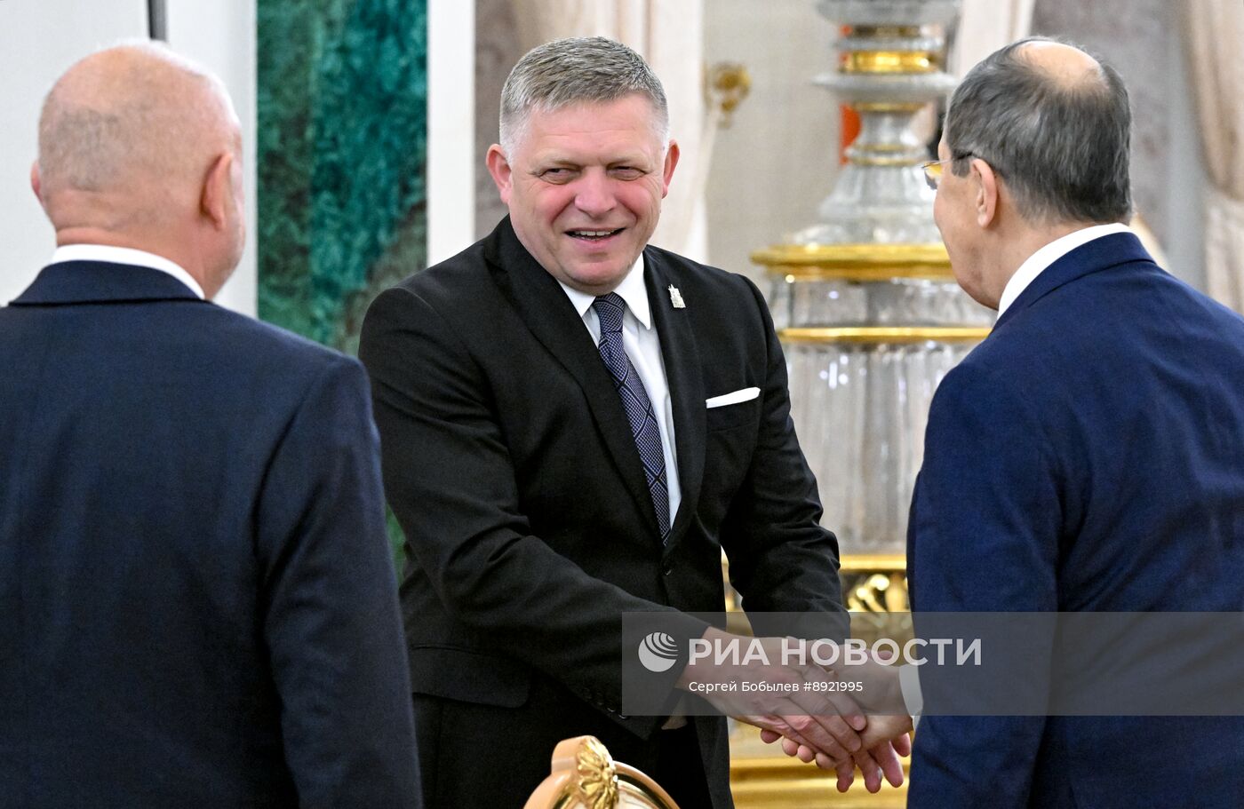 Встреча президента РФ В. Путина и премьер-министра Словакии Р. Фицо