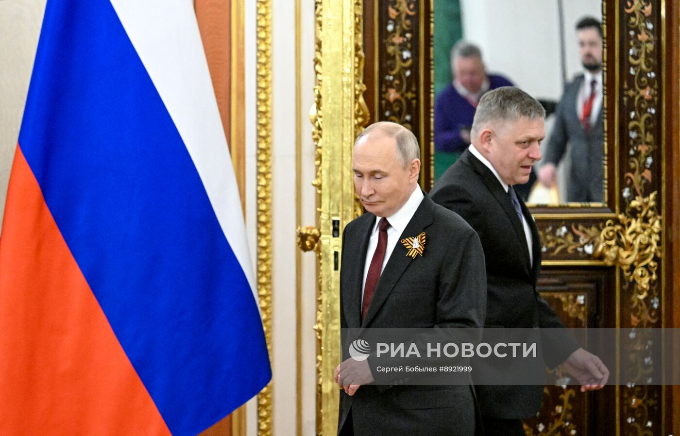 Встреча президента РФ В. Путина и премьер-министра Словакии Р. Фицо