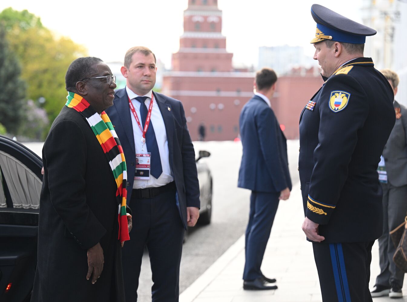 Встреча президента РФ В. Путина и президента Зимбабве Э. Мнангагва