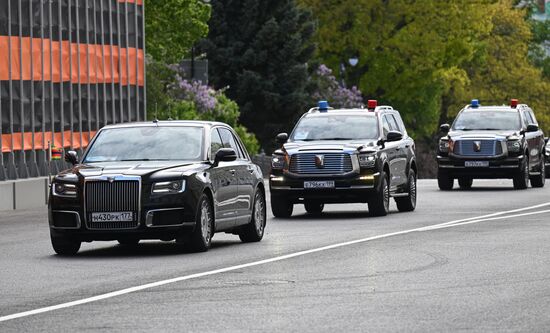 Встреча президента РФ В. Путина и президента Зимбабве Э. Мнангагва