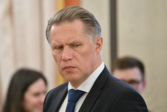 Встреча президента РФ В. Путина и президента Зимбабве Э. Мнангагвы