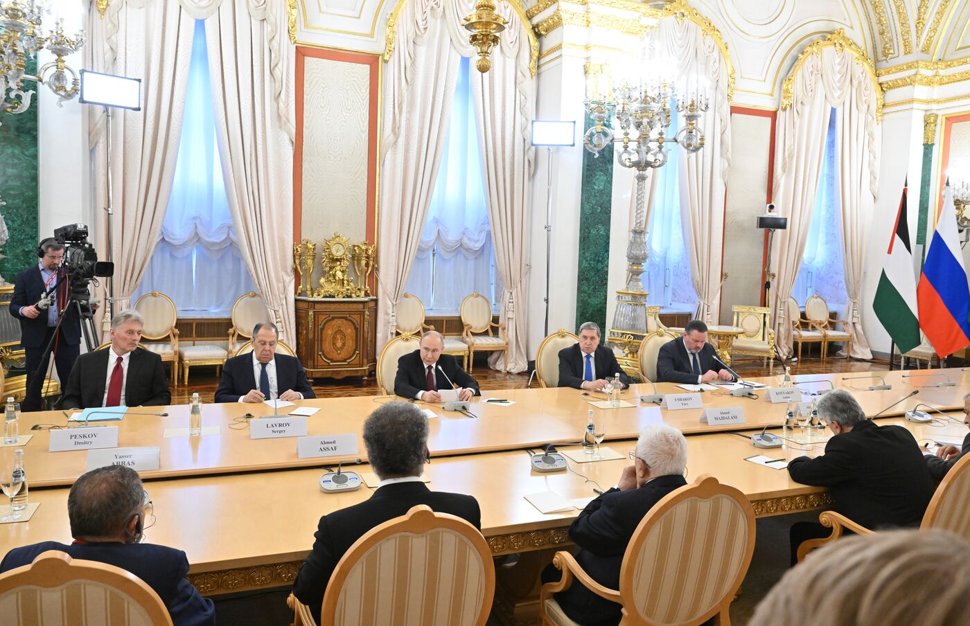 Встреча президента РФ В. Путина и президента Палестины М. Аббаса