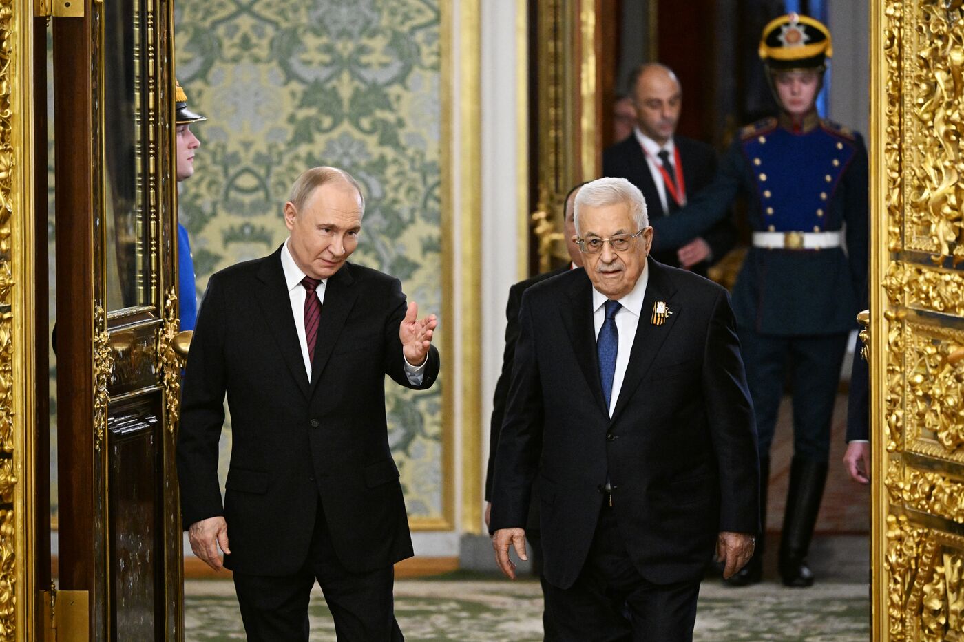 Встреча президента РФ В. Путина и президента Палестины М. Аббаса