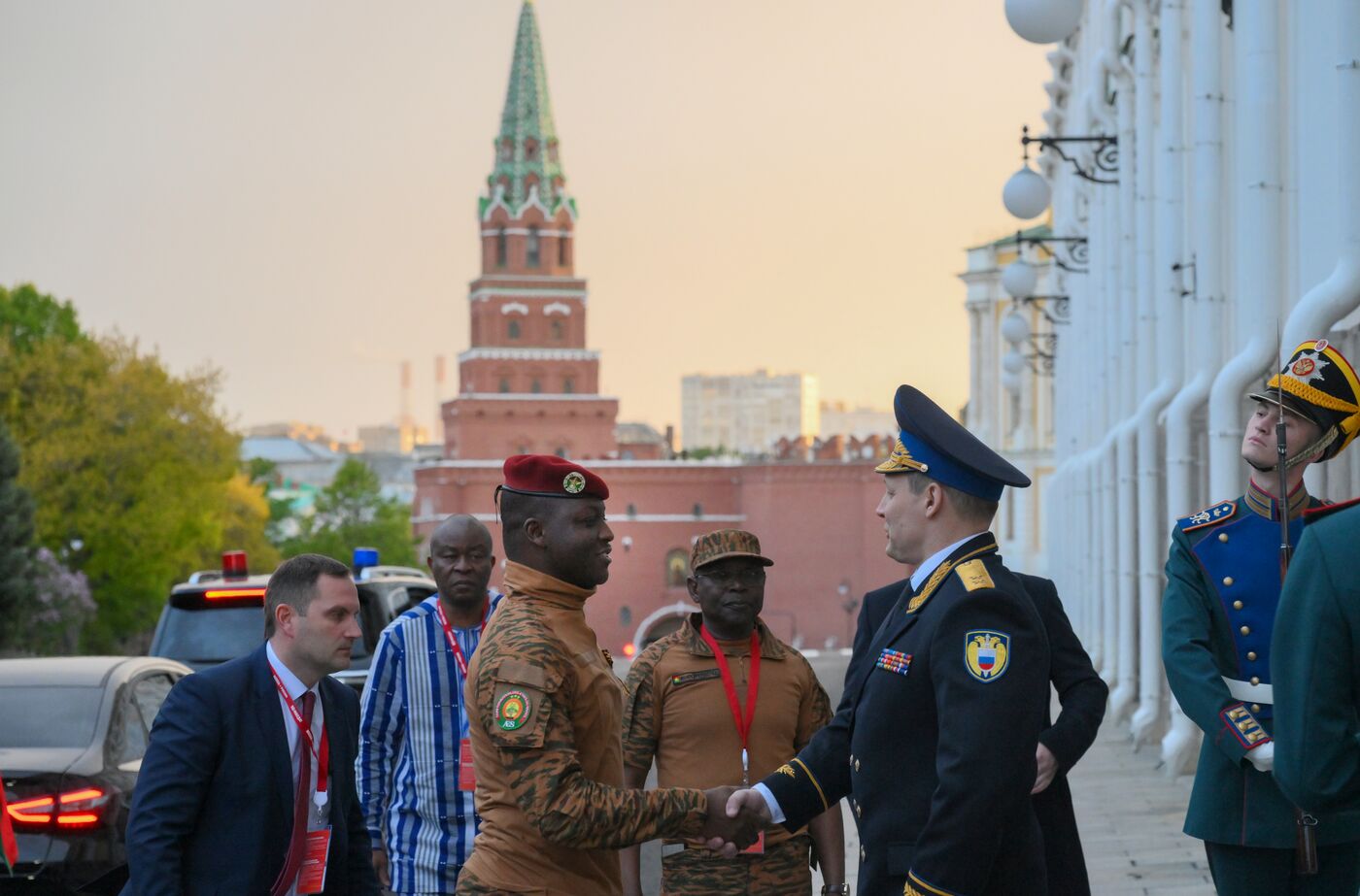 Встреча президента РФ В. Путина и президента Буркина-Фасо Ибрагима Траоре