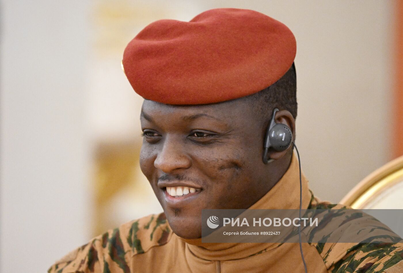 Встреча президента РФ В. Путина и президента Буркина-Фасо Ибрагима Траоре