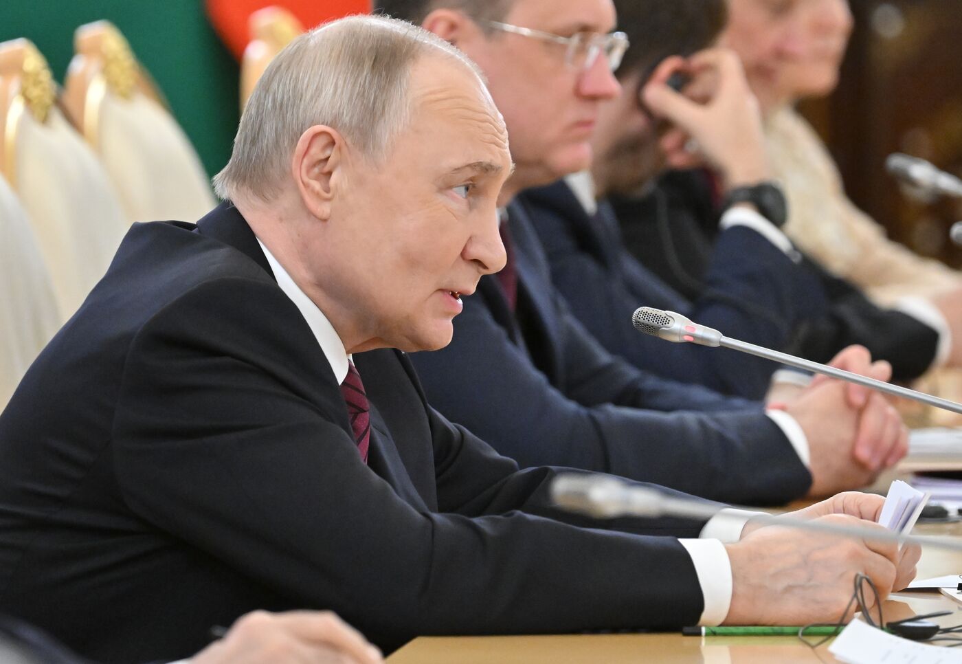 Встреча президента РФ В. Путина и президента Буркина-Фасо Ибрагима Траоре