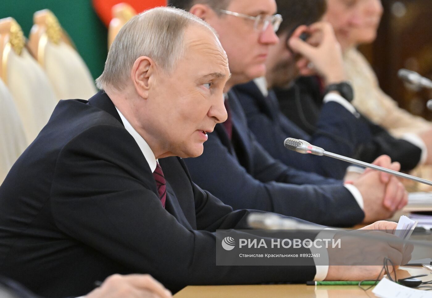 Встреча президента РФ В. Путина и президента Буркина-Фасо Ибрагима Траоре