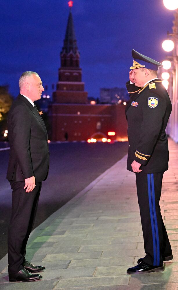 Встреча президента РФ В. Путина и президента Абхазии Б. Гунбаы