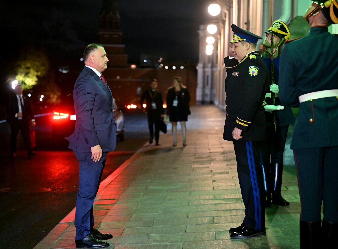 Встреча президента РФ В. Путина и президента Южной Осетии Алана Гаглоева