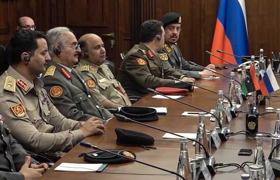 Встреча Министров обороны России и Ливии