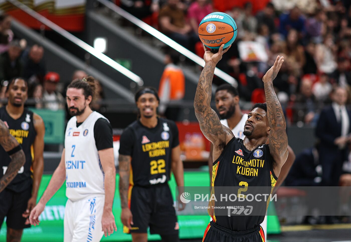 Баскетбол. Единая лига ВТБ. Локомотив-Кубань (Краснодар) - Зенит (Санкт-Петербург)