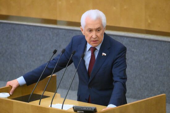 Пленарное заседание Госдумы РФ 