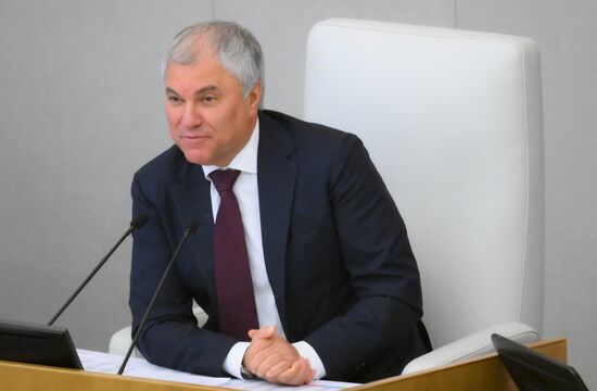 Пленарное заседание Госдумы РФ 