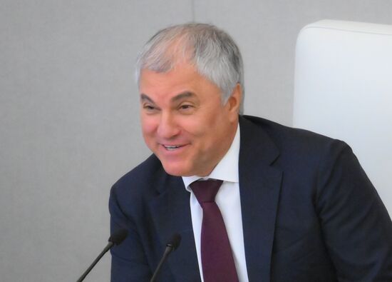 Пленарное заседание Госдумы РФ 