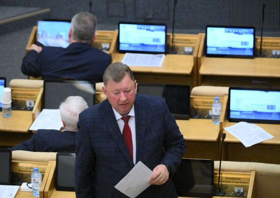 Пленарное заседание Госдумы РФ 