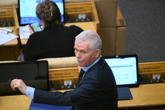 Пленарное заседание Госдумы РФ 