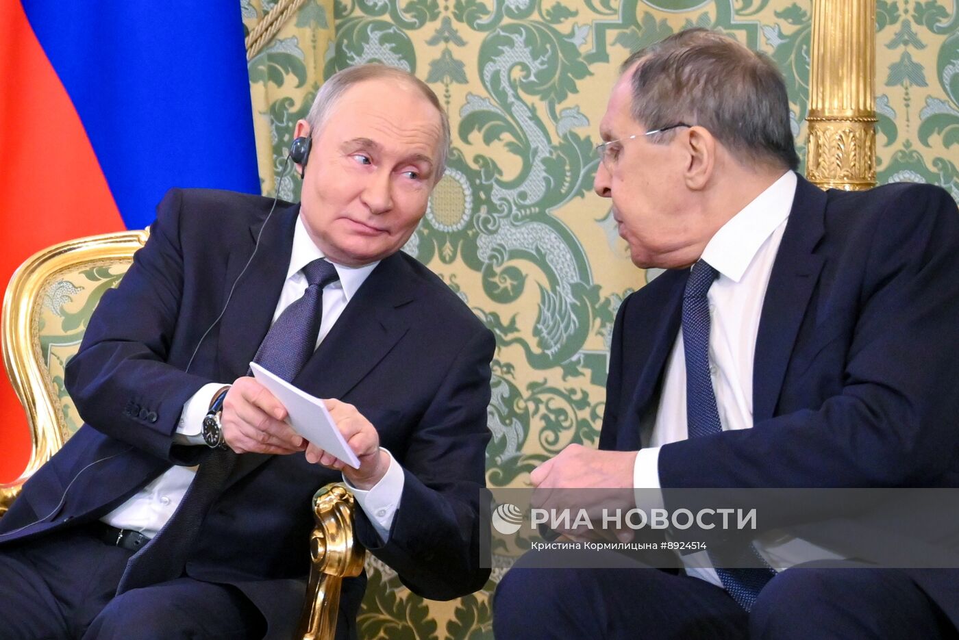 Встреча президента РФ В. Путина и премьер-министра Малайзии А. Ибрагима