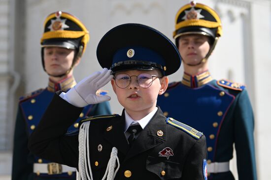 Церемония приведения к клятвам учащихся ФСО России