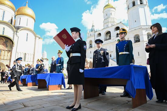 Церемония приведения к клятвам учащихся ФСО России