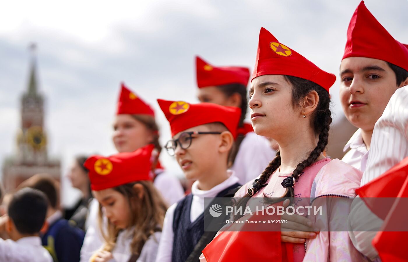 Торжественный прием в пионеры на Красной площади