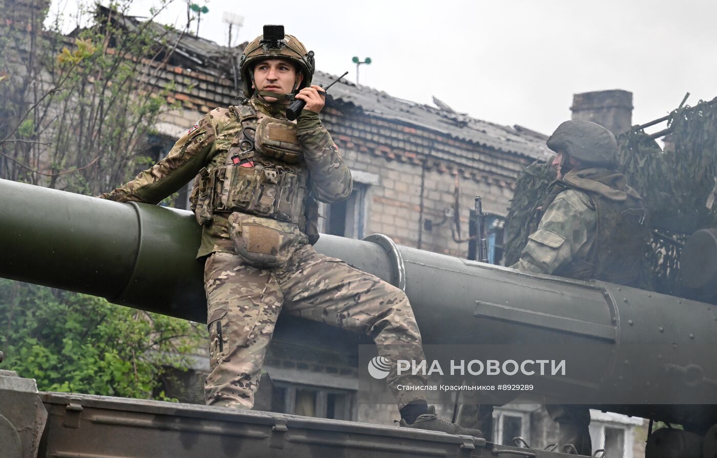 Боевая работа расчета САУ 2С7М "Малка" группировки войск "Центр" на Красноармейском направлении СВО