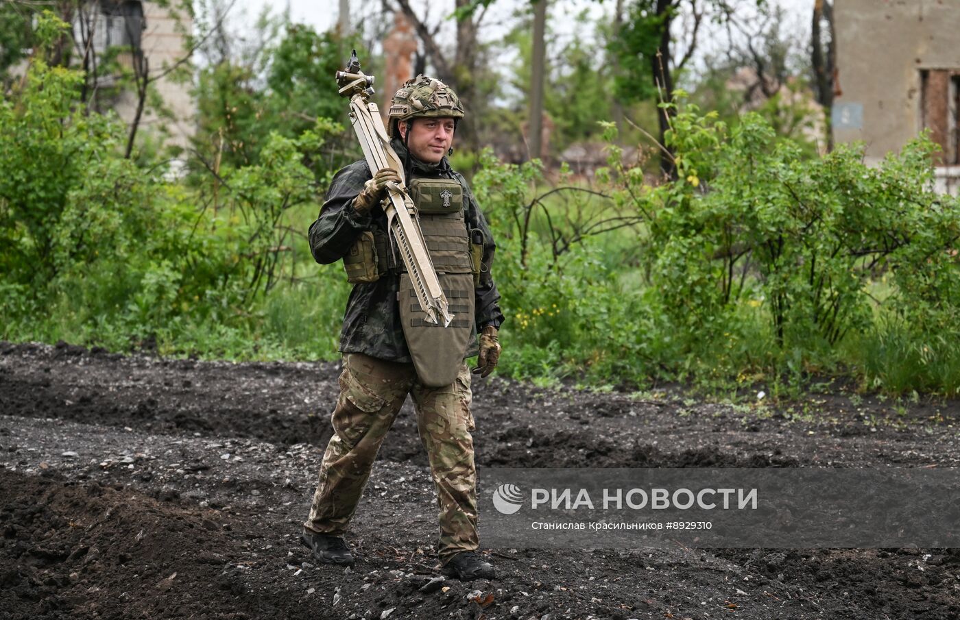 Боевая работа расчета САУ 2С7М "Малка" группировки войск "Центр" на Красноармейском направлении СВО