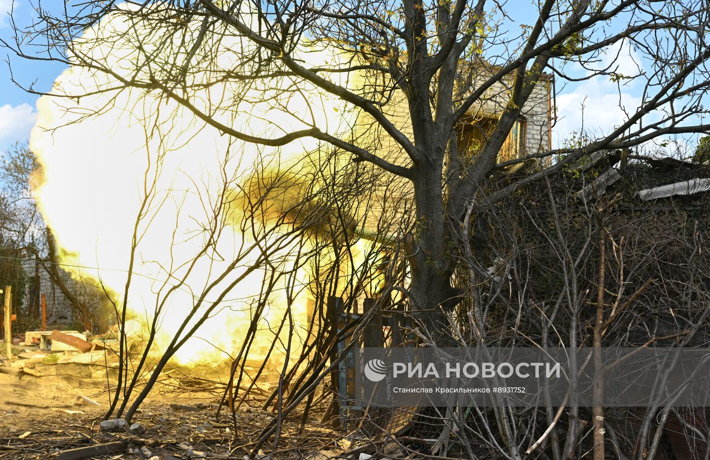 Боевая работа танка Т-80 группировки войск "Центр" на Красноармейском направлении СВО