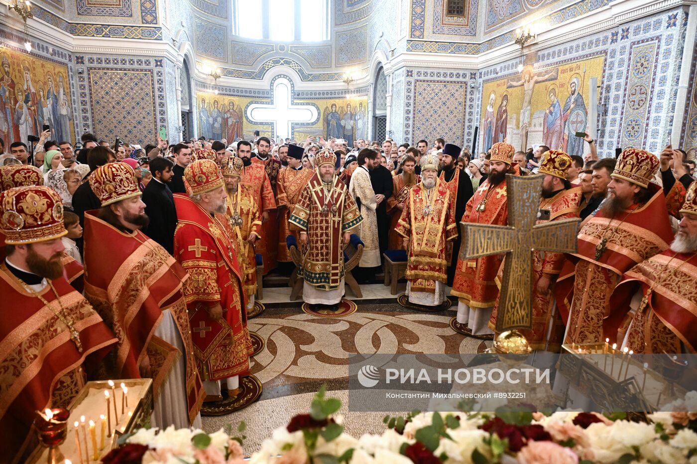 Празднование Дня крещения святого князя Владимира с его дружиной в Херсонесе