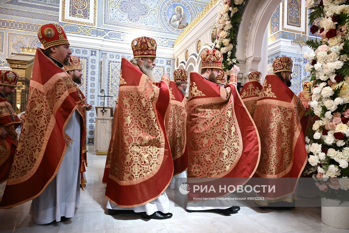 Празднование Дня крещения святого князя Владимира с его дружиной в Херсонесе