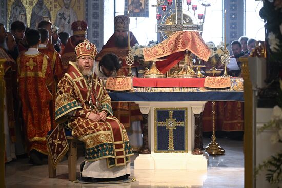 Празднование Дня крещения святого князя Владимира с его дружиной в Херсонесе