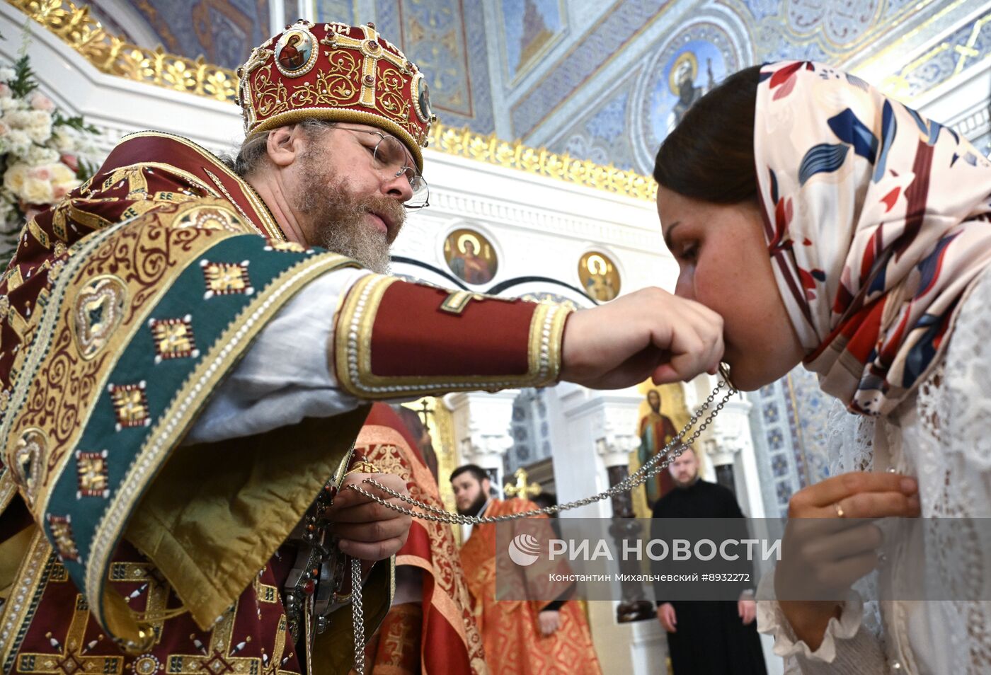 Празднование Дня крещения святого князя Владимира с его дружиной в Херсонесе