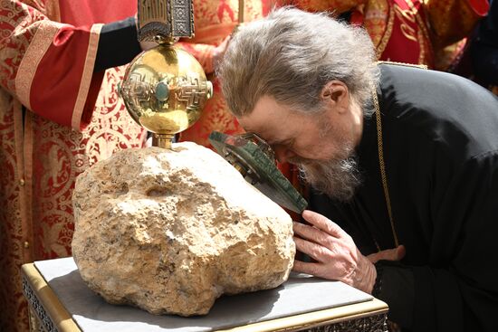 Празднование Дня крещения святого князя Владимира с его дружиной в Херсонесе