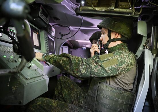 Боевое дежурство расчетов ЗРК "Бук" группировки войск "Центр" на Красноармейском направлении СВО